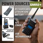 Rugged GMR2 PLUS GMRS and FRS Two Way Handheld Radio Overland Off Road Jeep