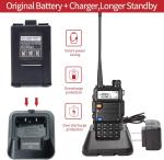 Long Range 100 Mile Walkie Talkie Two Way Radio Charge Headset Waterproof 2 PACK