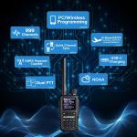 Baofeng UV-5G Mini GMRS Radio 2 Pack 999CH Dual PTT Bluetooth App Repeater