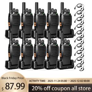 10Pack Retevis H777 Long Range Walkie Talkies 2W Rechargeable FRS Two Way Radio