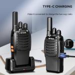 10Pack Retevis H777 Long Range Walkie Talkies 2W Rechargeable FRS Two Way Radio