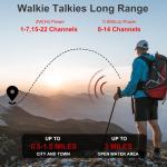 Long Range Walkie Talkies Retevis RT22 Two Way Radios Vox For Hospital/School