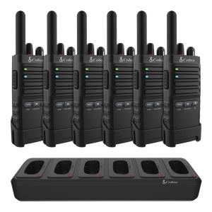 Cobra PX650-BCH6 6-Pack Professional Business 2 Way FRS Walkie Talkie Radios