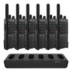 Cobra PX650-BCH6 6-Pack Professional Business 2 Way FRS Walkie Talkie Radios