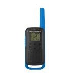 Motorola Solutions T270 Two-Way Radio Black W/Blue Two-Pack Walkie Talkies FRS
