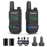 TD-M11 Walkie Talkies Waterproof IP67 FRS Long Range Two Way Radio with LED D