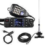AnyTone AT-778UV II Transceiver Mobile Radio Dual Band 25W VHF/UHF VOX Vehicle Car Radio w/Car Antenna 38 inch Mobile Radios Antenna