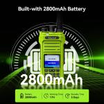 Ailunce HA1G GMRS 5W IP67 Rugged Walkie Tadlkie 256 Channels NOAA Green 2 Pack