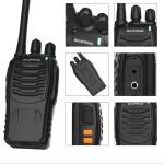 4 Pack Baofeng BF-88A Walkie Talkie 2 Two Way Radio Long Range Handheld FRS
