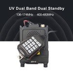 ANYSECU QYT KT-5000 VHF UHF Dual Band Car Vehicle Transceiver Mini Mobile Ham Radio Car Radio Station Radio with Separable Panel+ Programming Cable