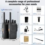 Long Range 100 Mile Walkie Talkie Two Way Radio Charge Headset Waterproof 4 PACK