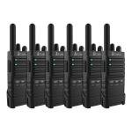 Cobra PX650-BCH6 6-Pack Professional Business 2 Way FRS Walkie Talkie Radios