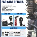 Retevis RA86 GMRS Transceivers Mobile Radio Car Radio Station Repeater Chennels