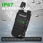 TD-M11 Walkie Talkies Waterproof IP67 FRS Long Range Two Way Radio with LED D