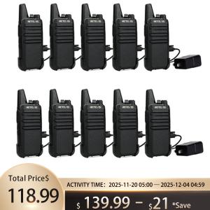 Retevis RT22 Walkie Talkies Two Way Radio Long Range VOX For School/Store 10Pack