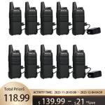 Retevis RT22 Walkie Talkies Two Way Radio Long Range VOX For School/Store 10Pack