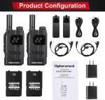 Long Range Walkie Talkies Retevis RT22 Two Way Radios Vox For Hospital/School