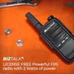 Midland BR10 Heavy-Duty Business Walkie Talkies 2-Watt Long Range Two-Way Radios