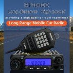 Retevis RT9000D Mobile Radio, High Power Amateur Radio, Chirp, Emergency Alarm, Custom Keys, Long Range Mini Mobile Two Way Radio, 70cm Ham Radio Transceiver for Truck RV(1 Pack)