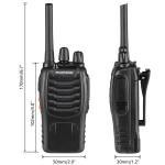 2 x Baofeng BF-88A Walkie Talkie Two Way Radio 16CH 462MHz 467MHz FRS Frequency