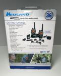 Midland GTX Pro Model GXT1000VP4  36 Mile Range Two-Way Radios w/ Headsets NIB