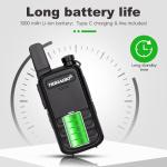 TD-M11 Walkie Talkies Waterproof IP67 FRS Long Range Two Way Radio with LED D