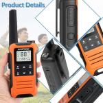 Baofeng F22 Handheld FRS Radio Walkie Talkie 22CH NOAA VOX 1400mAh - 2 Pack 
