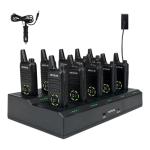 Retevis RT22S Walkie Talkies for Adults,Portable FRS Two-Way Radios(10 Pack) with 10 Way Multi Gang Charger, Handheld 2 Way Radio Rechargeable,Charging Progress Visible for Business Warehouse School