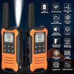 Baofeng F22 Handheld FRS Radio Walkie Talkie 22CH NOAA VOX 1400mAh - 2 Pack 