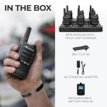 Midland BR10 Heavy-Duty Business Walkie Talkies 2-Watt Long Range Two-Way Radios