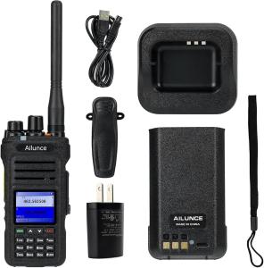 Ailunce HA1G Dual Band GMRS Handheld Radio NOAA Type-C Two Way Radio For Outdoor