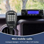 Retevis RT9000D Mobile Radio, High Power Amateur Radio, Chirp, Emergency Alarm, Custom Keys, Long Range Mini Mobile Two Way Radio, 70cm Ham Radio Transceiver for Truck RV(1 Pack)