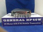 General HP-40W 10 Meter Mobile Ham Radio Transceiver Pro - Tuned and Aligned
