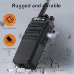Retevis H-777S Walkie Talkies Long Range,Heavy Duty Portable FRS Two-Way Radios, Hands Free,Safe Call,Rugged Commercial 2 Way Radios with Gang Charger,for Warehouse, Churches,Jobsite(6 Pack)