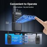 Retevis RT68B (3rd GenRT68) Walkie Talkies with Earpiece - 16 Channels, 30H Battery, FRS Two-Way Radios, 6-Way Charger, VOX, Long Range, Rugged & Water Resistant,for Adults, School, Church(6 Pack)