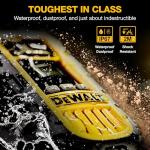 DEWALT DXFRS800 FRS Walkie Talkies Long Range 2 Way Radio, 2 Watt, Waterproof & Rechargeable, 2 Pack
