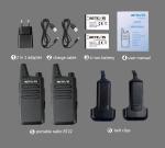 Retevis RT22 Walkie Talkie Radios Long Range FRS VOX For School/Hospital 20 Pack