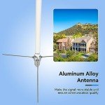 Retevis GMRS Base Antenna(1 Pack) Bundle with Coaxial Cable(1 Pack),462-467MHz, High Gain Fiberglass Base Antenna,for RT97 Two Way Radio Base Station Repeater Mobile Radio Transceiver