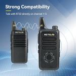 Retevis RT22S Walkie Talkies for Adults,Portable FRS Two-Way Radios(10 Pack) with 10 Way Multi Gang Charger, Handheld 2 Way Radio Rechargeable,Charging Progress Visible for Business Warehouse School