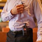 Midland LXT600BBX4 FRS Business Walkie Talkies - Long Range 36-Channel Two-Way Radios with Headsets and Charging Base, NOAA Weather Alerts (8-Pack, Black)