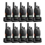 Retevis H777D Walkie Talkies Long Range with LCD Screen, USB -C Charging, Portable FRS Two Way Radios for Adults, Handsfree, Durable Walkie Talkie for Restaurant Retail Warehouse School(10 Pack)