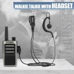 Retevis RB66 Walkie Talkie 1 Hour Fast Charging,Portable FRS Two-Way Radios with Earpiece,USB-C Charging,Flashlight,Fluorescent Design,Business 2 Way Radio for Catering Healthcare School(20 Pack)