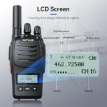 Retevis H777D Walkie Talkies Long Range with LCD Screen, USB -C Charging, Portable FRS Two Way Radios for Adults, Handsfree, Durable Walkie Talkie for Restaurant Retail Warehouse School(10 Pack)