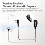 Retevis RT21 Walkie Talkies for Adults, 2 Way Radios Walkie Talkies Long Range, Portable FRS Two Way Radios with Earpiece, Handfree, for Government Education Churches Dealers(10 Pack)