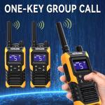 KETELESE T4 Waterproof Radios Walkie Talkies 6 Pack, IP67 FRS Two Way Radio with Headsets and Charging Base, NOAA Weather Alert,PTT,Group,VOX