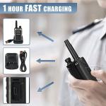 Retevis RB66 Walkie Talkie 1 Hour Fast Charging,Portable FRS Two-Way Radios with Earpiece,USB-C Charging,Flashlight,Fluorescent Design,Business 2 Way Radio for Catering Healthcare School(20 Pack)