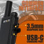 Retevis RT22P Walkie Talkies,New Version of RT22(2.0),Portable FRS Two-Way Radios,Compact,1620mAh Battery,2 Way Radio Walkie Talkie for Commercial School Restaurant Retail(10 Pack)