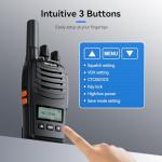 Retevis H777D Walkie Talkies Long Range with LCD Screen, USB -C Charging, Portable FRS Two Way Radios for Adults, Handsfree, Durable Walkie Talkie for Restaurant Retail Warehouse School(10 Pack)