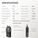 Retevis RT21 Walkie Talkies for Adults, 2 Way Radios Walkie Talkies Long Range, Portable FRS Two Way Radios with Earpiece, Handfree, for Government Education Churches Dealers(10 Pack)