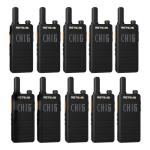 Retevis B3H Small Walkie talkies with LED Diaplay, New Version of RT22(3.0), Ultra Slim, USB-C Rechargeable, with 1620 mAh Battery, Portable FRS Two-Way Radios for Hotel School Restaurant (10 Pack)